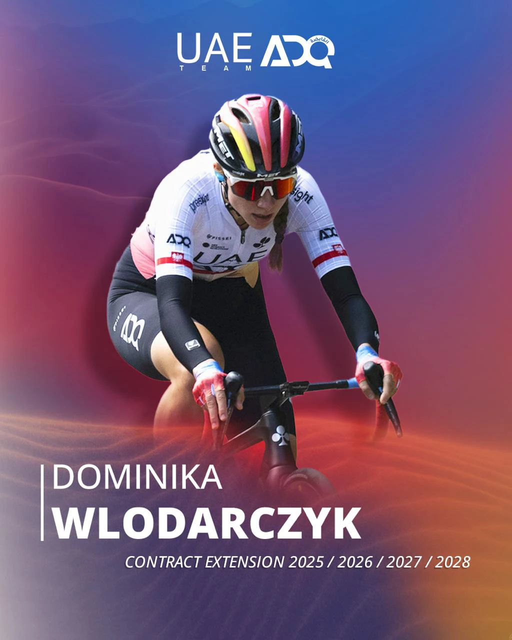 Dominika Wlodarczyk extends contract until 2028 with UAE Team ADQ